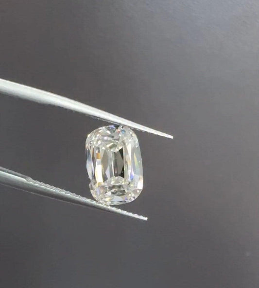 1.01 Carat Old Miner Cushion Cut Lab Grown Diamond F VS1 IGI Certified Antique Style