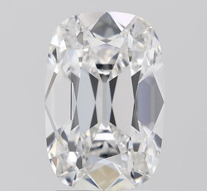 3.03 Carat Old Miner Cushion Cut Lab Grown Diamond F VVS2 IGI Certified Antique Style