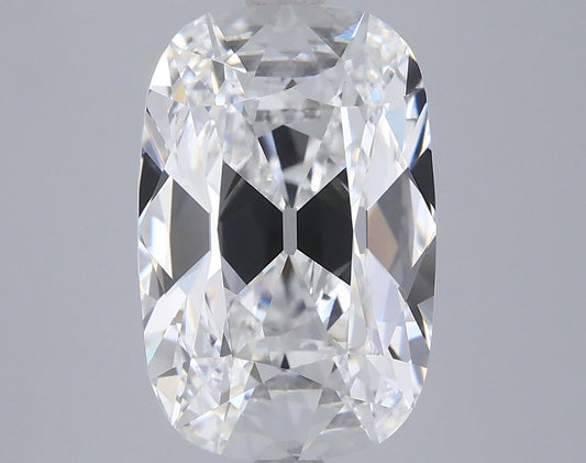 Old Mine Cushion Cut Diamond, 4.10 carat Lab Grown Diamond, Elongated Old Mine Cut Diamond for Engagement Ring, Handcrafted