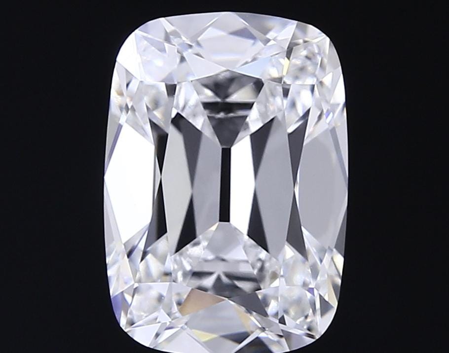 Old Miner Cushion Cut 5.00 Carat Lab Grown Diamond Ring E VVS2 IGI Certified | Elongated Antique Cut Diamond | Luxury Proposal Ring
